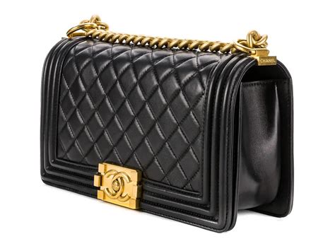 chanel new medium classic boy bag|chanel black boyfriend bag.